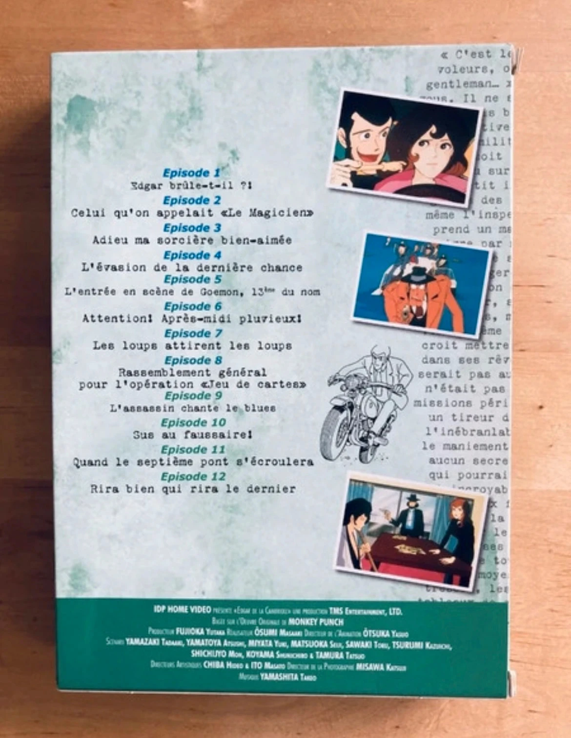 Lot van 2 dozen met 3 DVD's Edgar de la Cambriole Serie 1 IDP Lupin III Monkey Punch. – photo 3